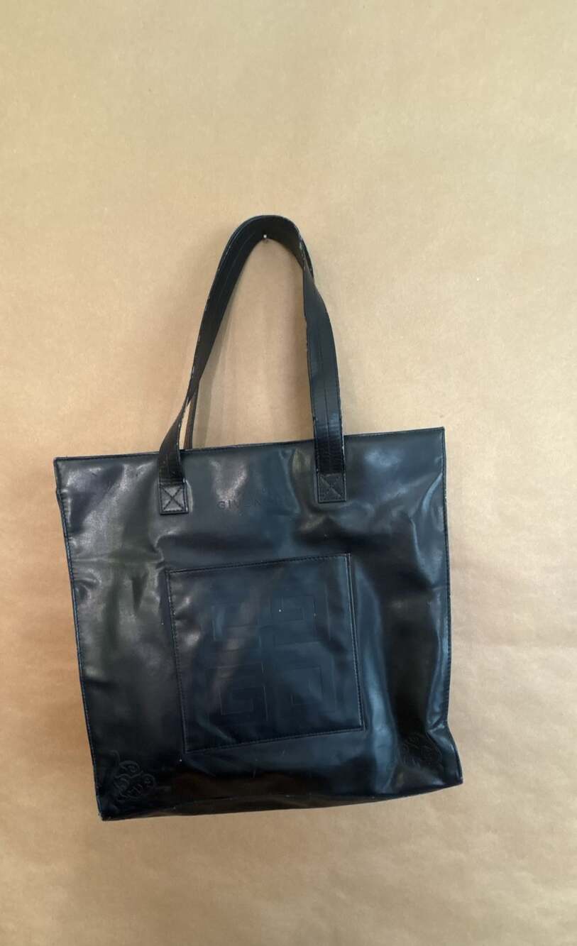 Givenchy Parfums Black Faux Leather Tote Bag